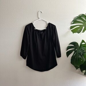 Elegantees Evelyn Top in Black - XS